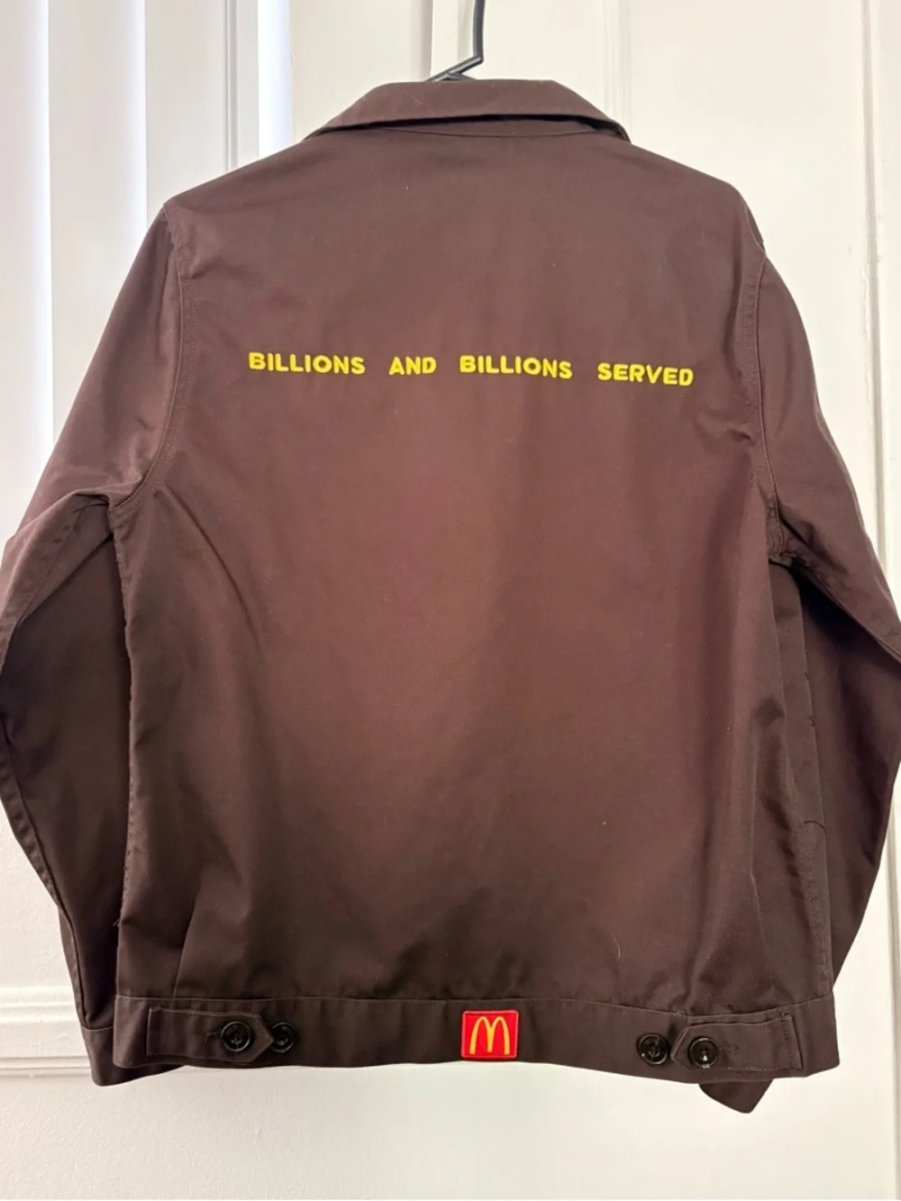 Cactus Jack by Travis Scott x McDonald's Billions Served Work Jacket. Sz S - Picture 3 of 8